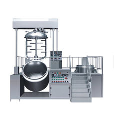 Máquina de fabricación cosmética de la emulsificación del sistema de control del PLC de la maquinaria del CE SS316