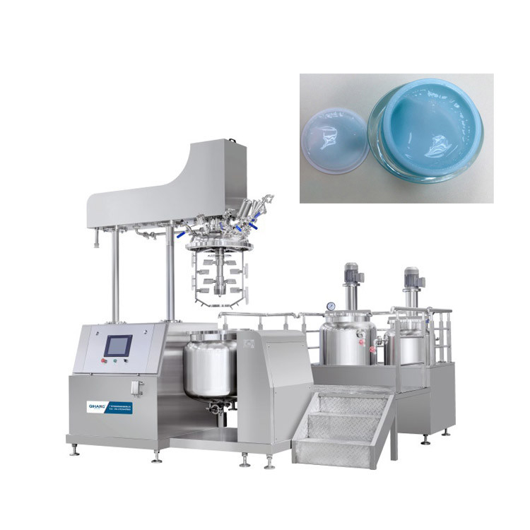 真空均质机奶油搅拌机3500 R / Min 15KW 100L Kosmetik真空混合均质机