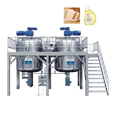 Mixer Tangki penampur industries 200L untuk saluran sampo sabun, dengan kecepatan rotasi 0-3200r / mnt