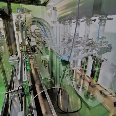 Controlo do motor servo da máquina de enchimento da pasta do líquido do pistão de 16 bocais